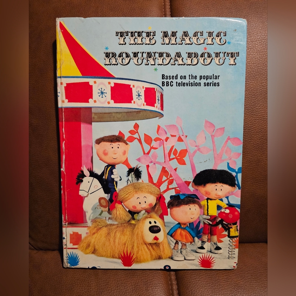 The Magic Roundabout Vtg 60s 1967 Book Rare‎ UK BBC TV Stop Motion Dougal Shaggy